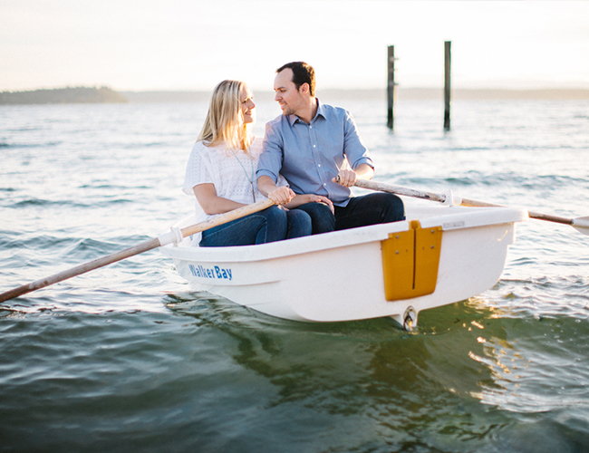 Beach Boat Ride Engagement 