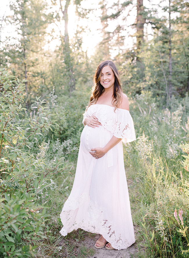 Family Maternity Photos by The River