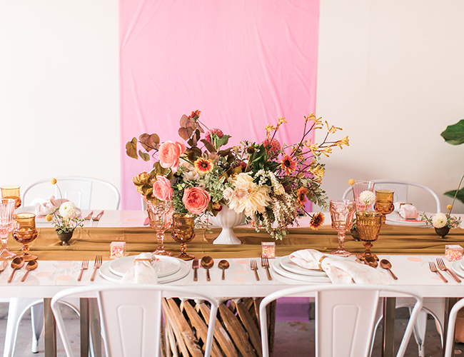 Vintage Pink and Yellow Baby Shower