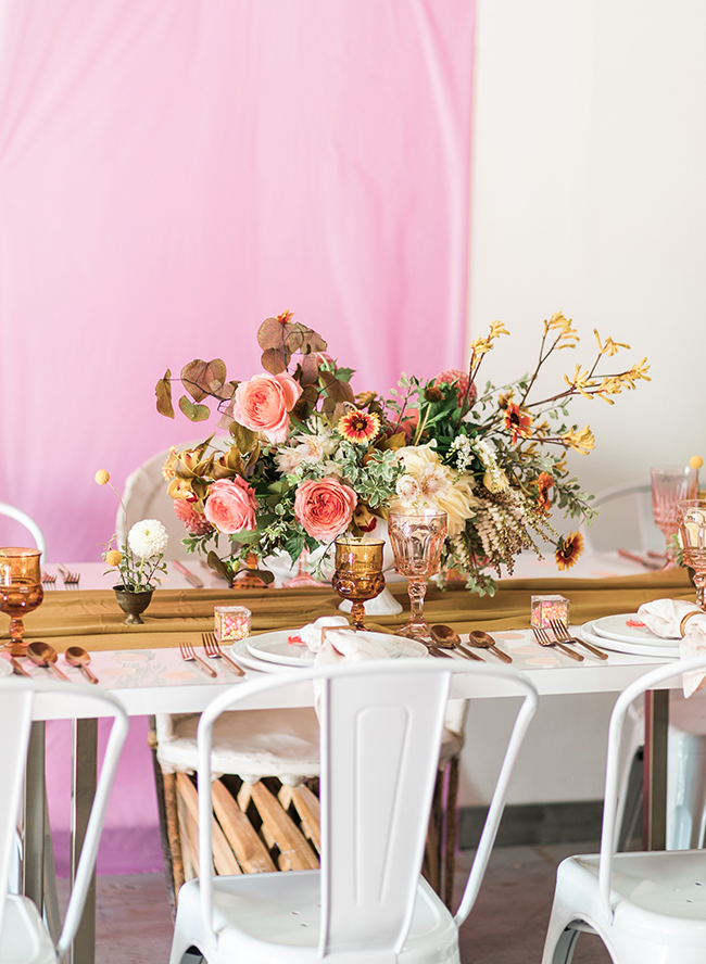 Vintage Pink and Yellow Baby Shower