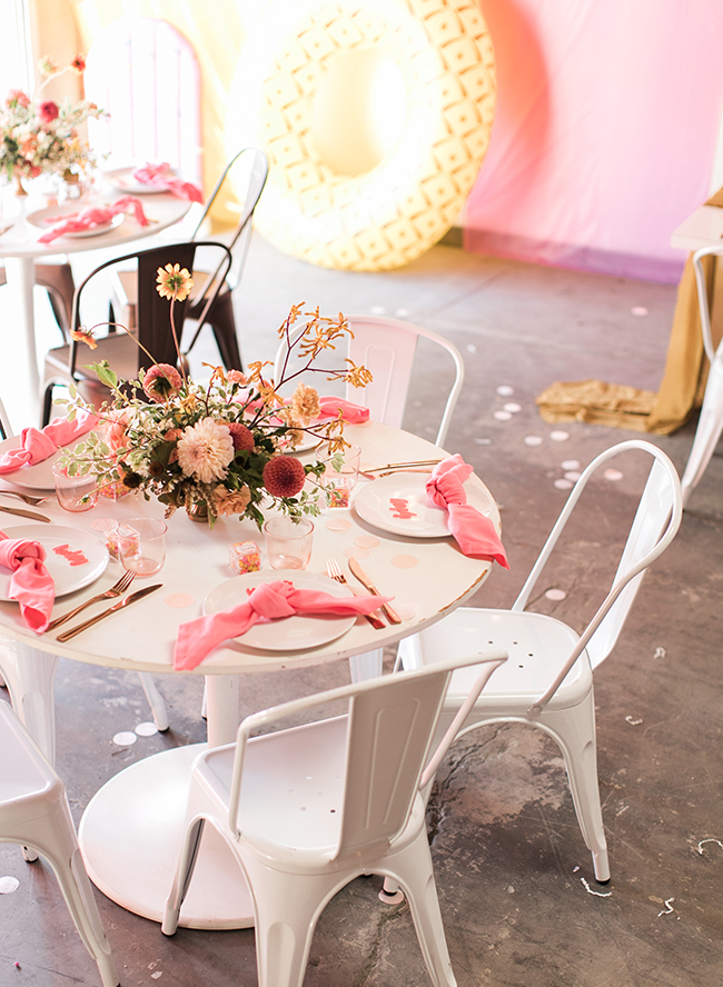 Vintage Pink and Yellow Baby Shower