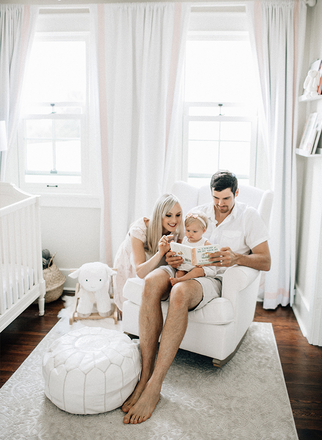 Baby Girl's Blush and White Nursery