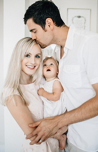Baby Girl's Blush and White Nursery
