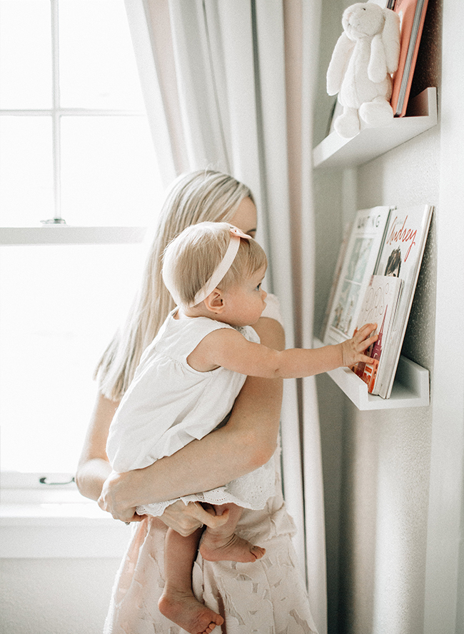 Baby Girl's Blush and White Nursery