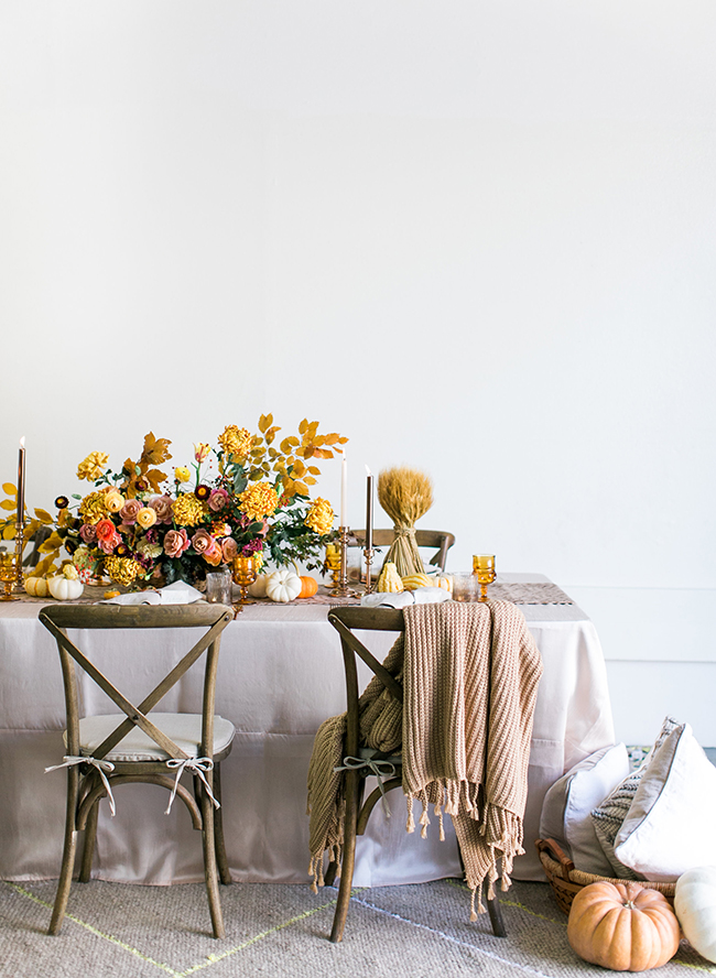 Copper Thanksgiving Tablescape