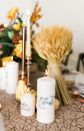 Copper Thanksgiving Tablescape