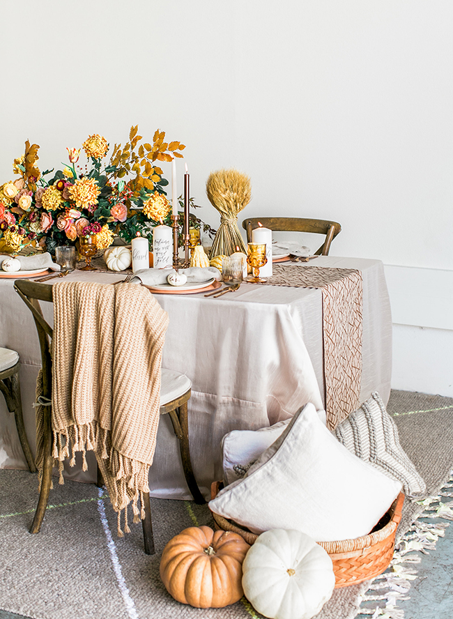 Copper Thanksgiving Tablescape