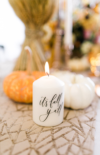 Copper Thanksgiving Tablescape