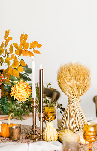 Copper Thanksgiving Tablescape