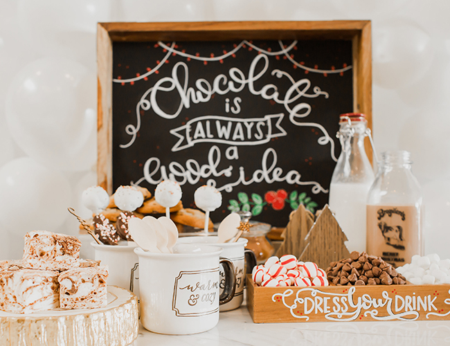 DIY Holiday Hot Chocolate Bar