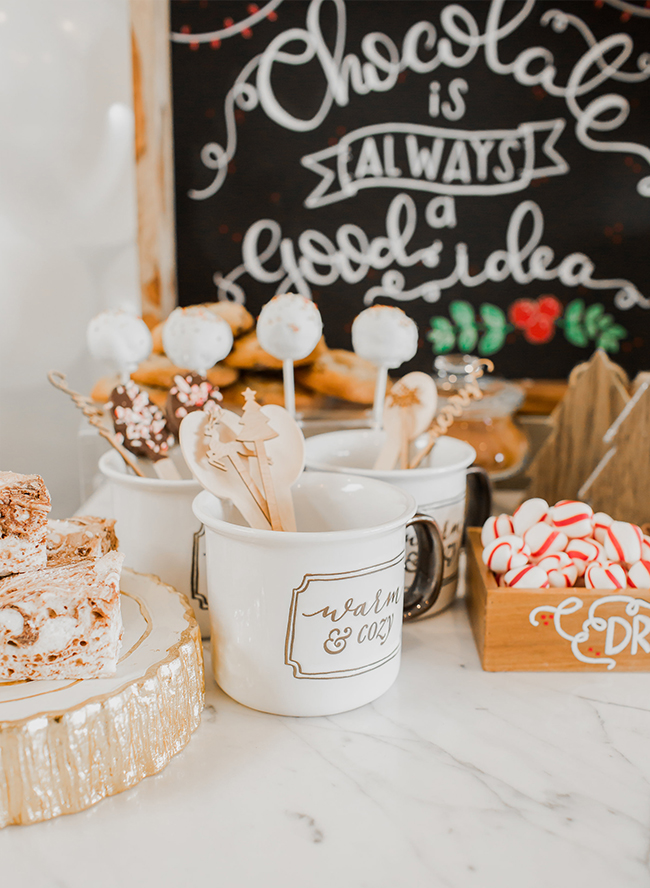 Holiday Hot Chocolate Bar With Homemade Mix Recipe - House of Hawthornes