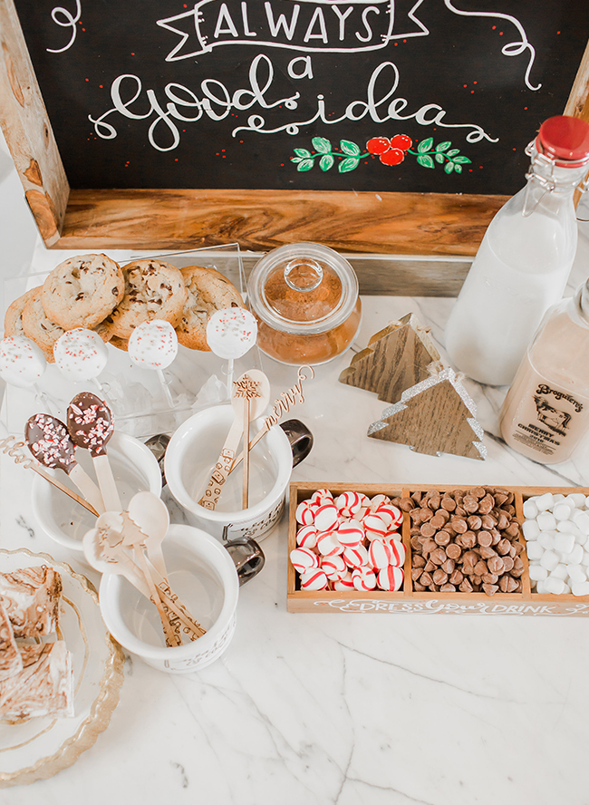 DIY Holiday Hot Chocolate Bar