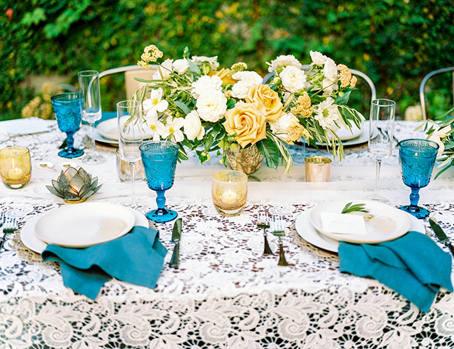 Blue and Gold Wedding