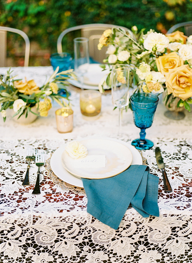 Blue and Gold Wedding