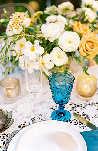 Blue and Gold Wedding