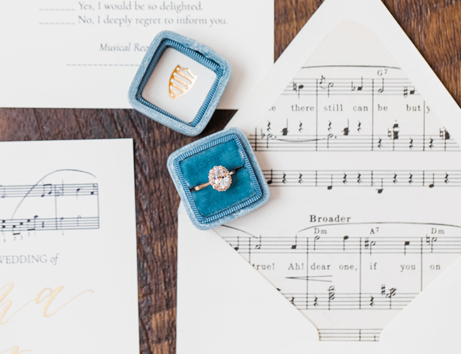 Blue Music Inspired Wedding