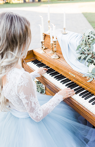 Blue Music Inspired Wedding 