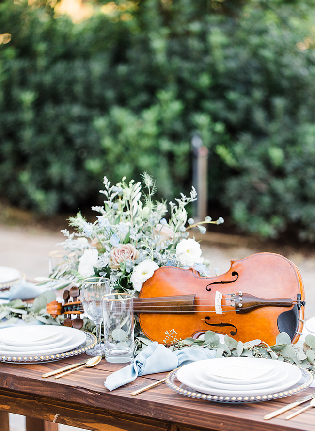 Blue Music Inspired Wedding