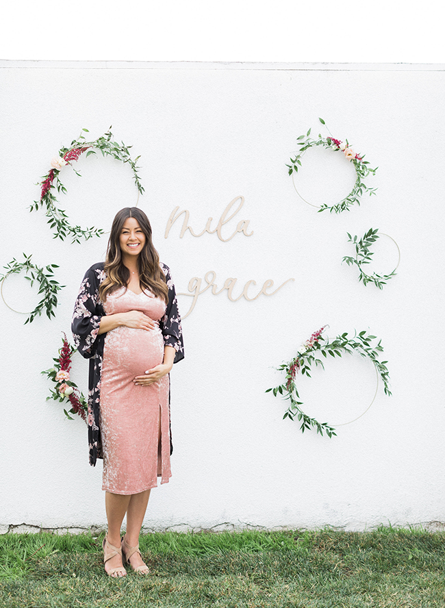 Beautiful Dusty Rose Baby Shower - Inspired By This