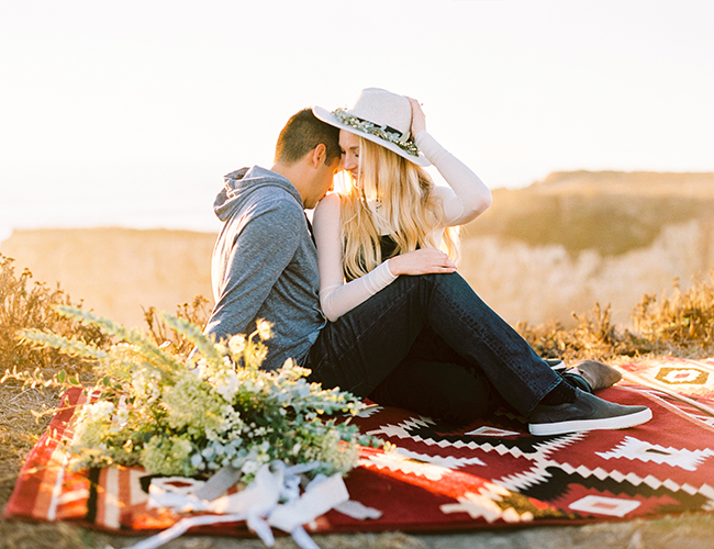 Cliffside Engagement Photos 