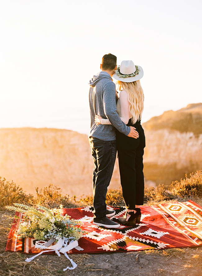 Cliffside Engagement Photos 