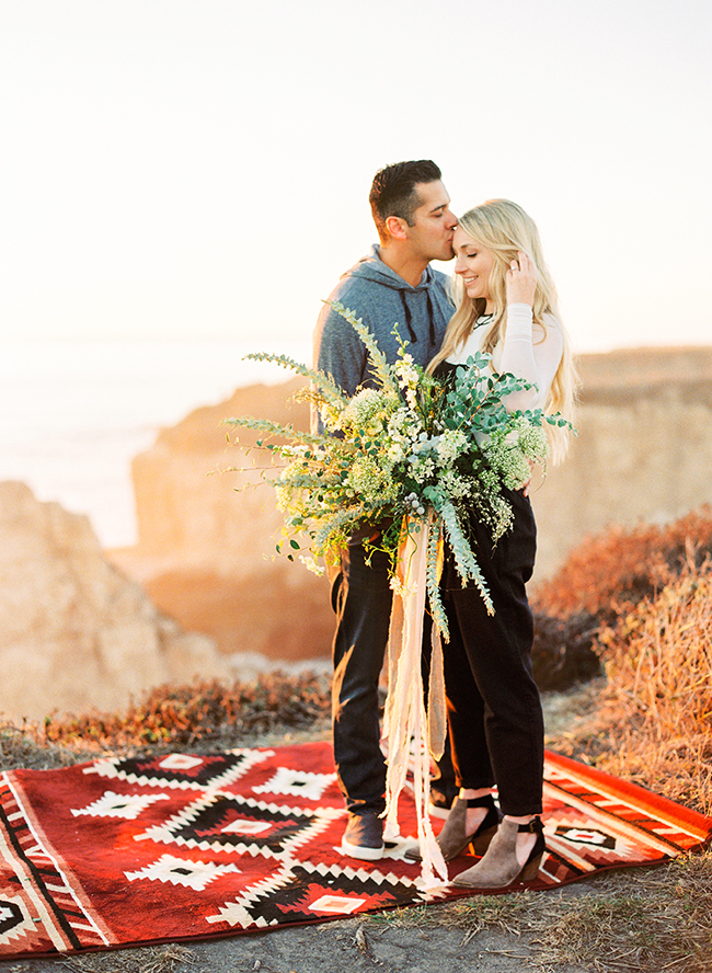 Cliffside Engagement Photos 