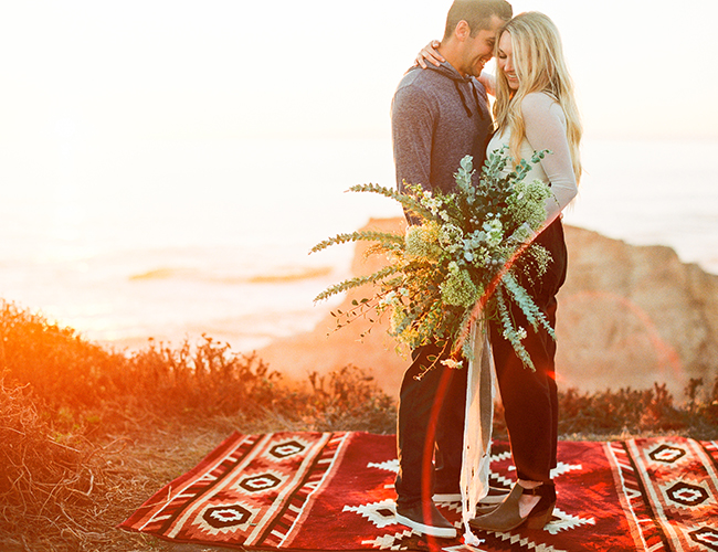 Cliffside Engagement Photos 