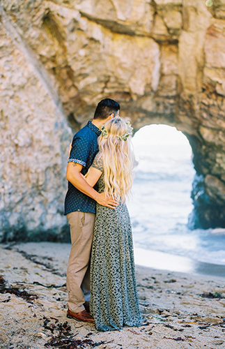 Cliffside Engagement Photos 