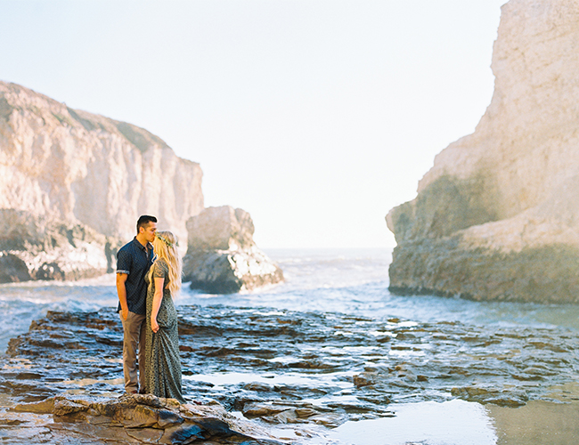 Cliffside Engagement Photos 