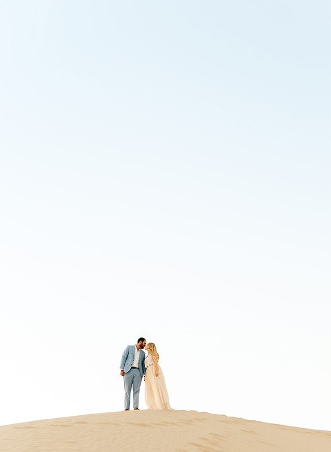 Sunset Engagement Photos in the Sand Dunes