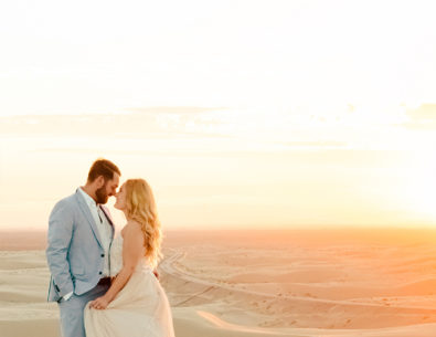 Sunset Engagement Photos in the Sand Dunes