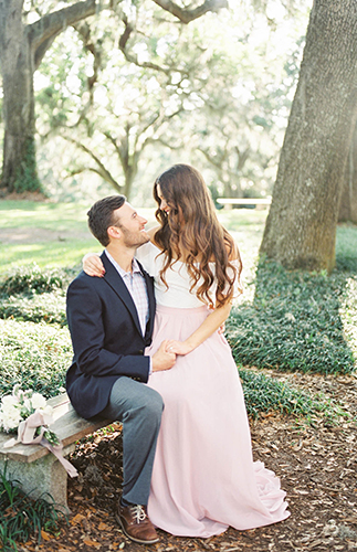 Garden Engagement Photos