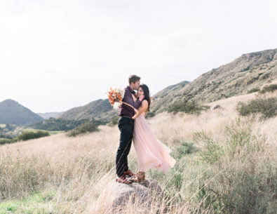 Romantic Mountainside Engagement Photos