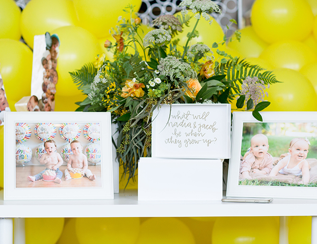 You Are My Sunshine First Birthday Party for Twins