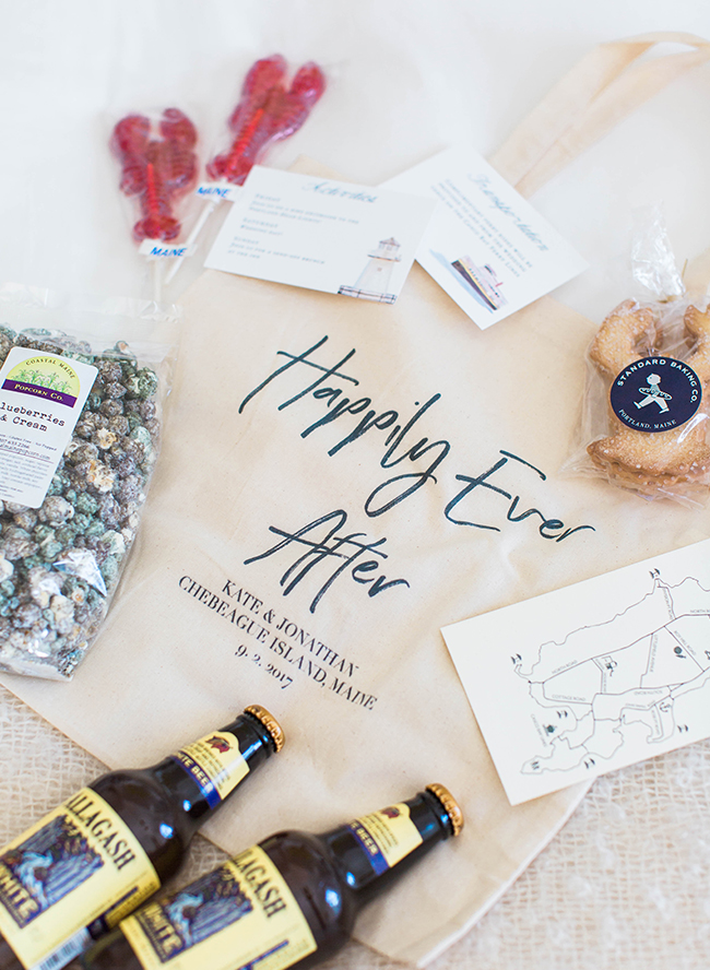 what goes in wedding welcome bags