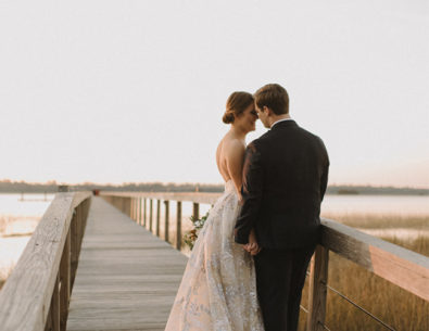 Southern Plantation Wedding with a Beautiful Blue Gown