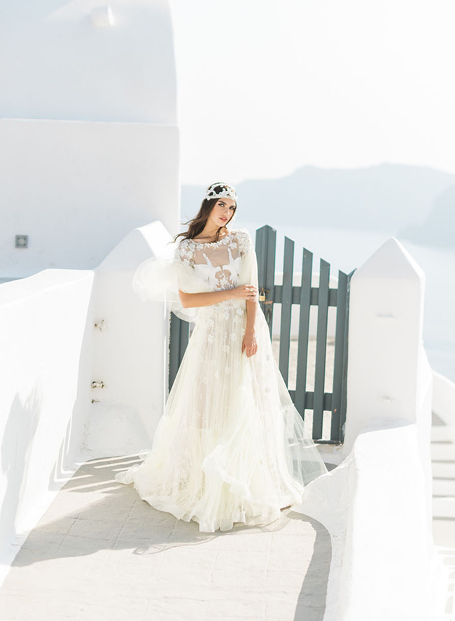 Pink Modern Santorini Wedding Inspiration