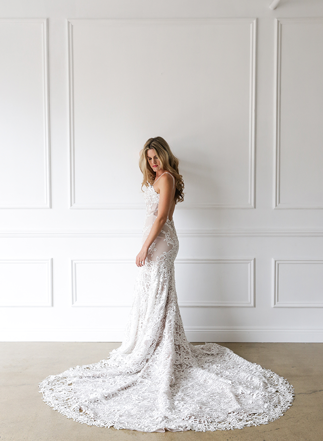 Lace crochet hotsell wedding dress