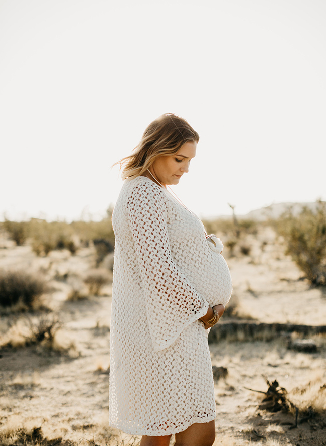 Joshua Tree Maternity Session at Sunset