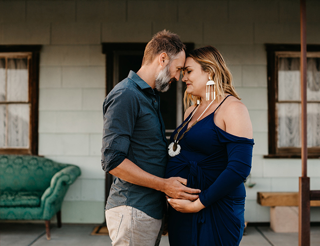 Joshua Tree Maternity Session at Sunset