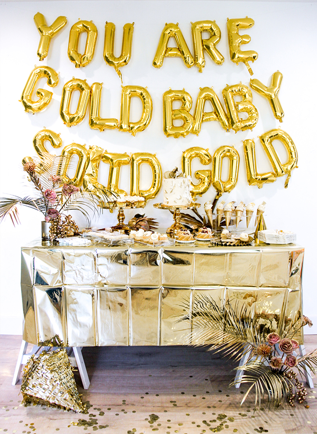 This Golden First Birthday Party is Solid Gold Inspired By This