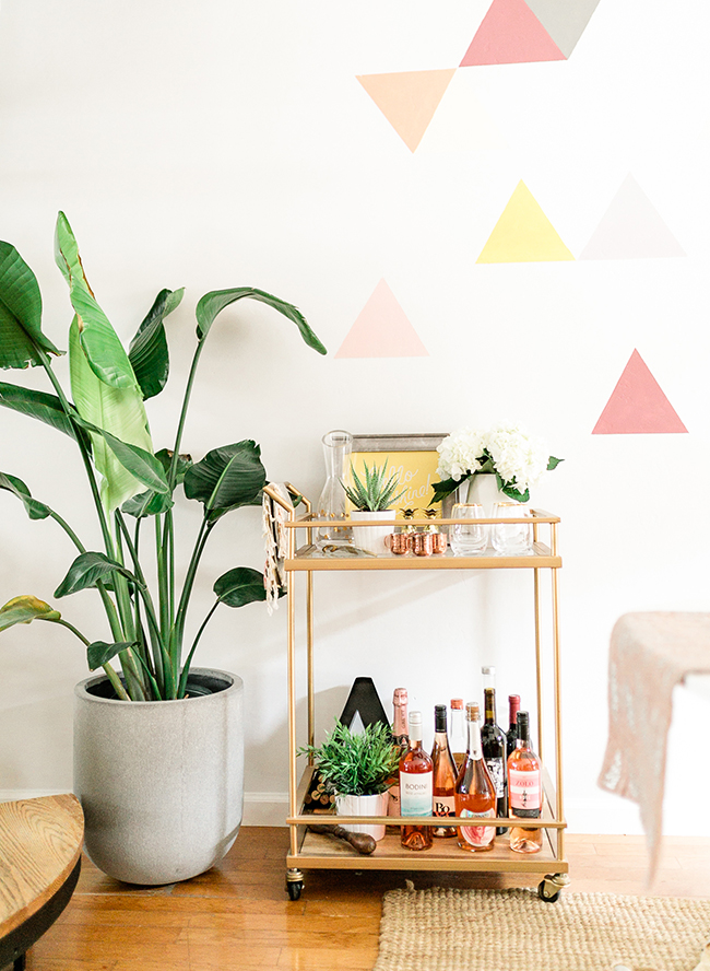 DIY Geometric Wall Mural