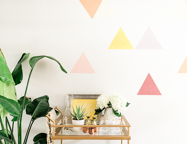 DIY Geometric Wall Mural