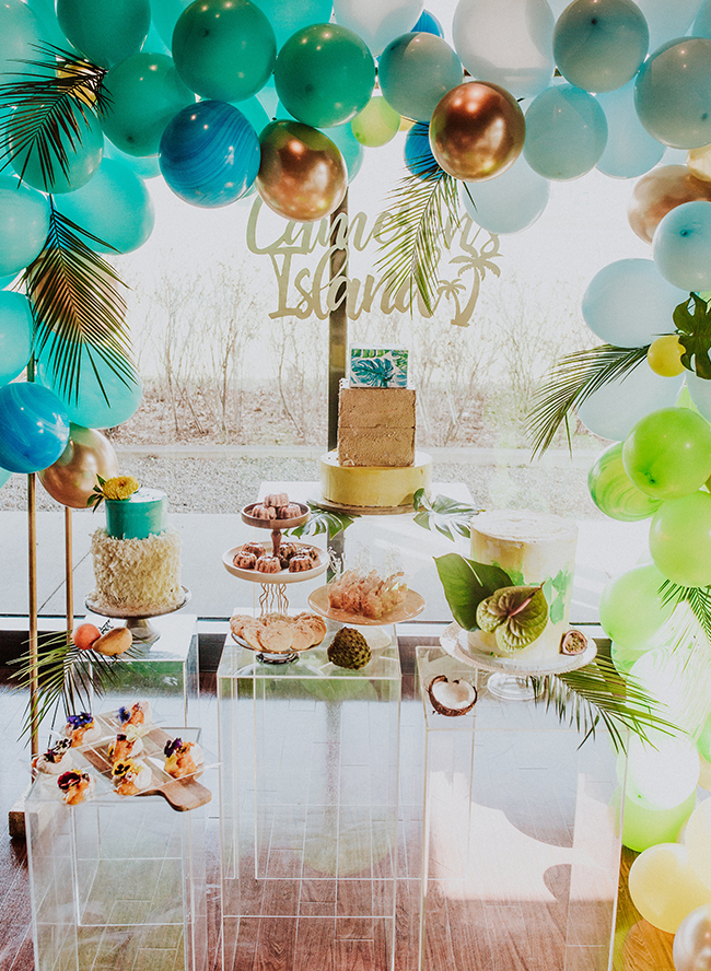 tropical theme baby shower