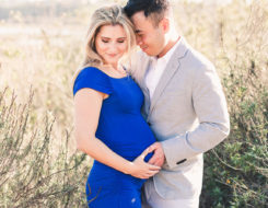 Newport Beach Maternity Photos in Blue