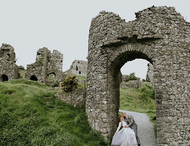 Intimate Castle Ruins Elopement in Ireland 