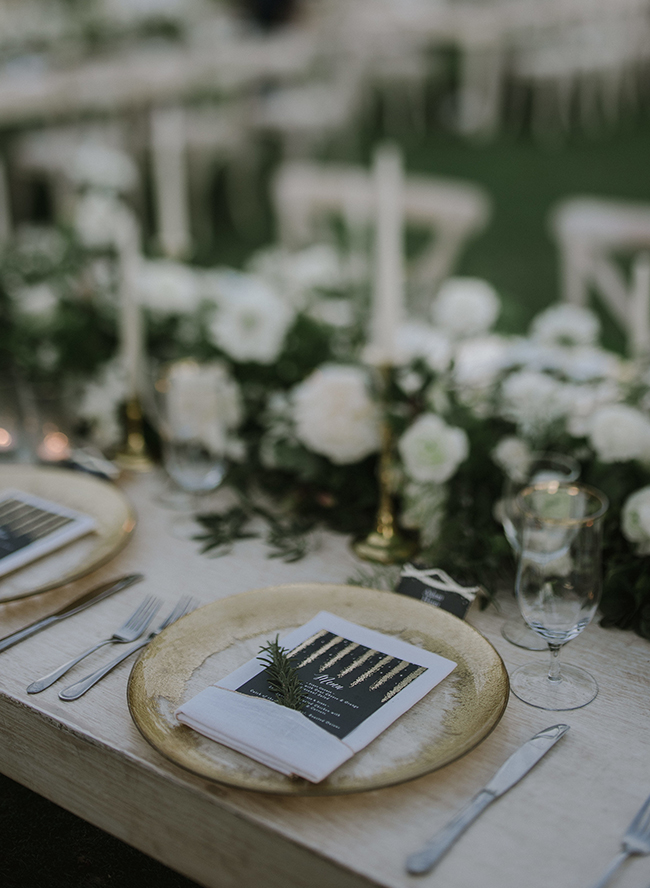 White and Gold Wedding at Flora Farms in Cabo