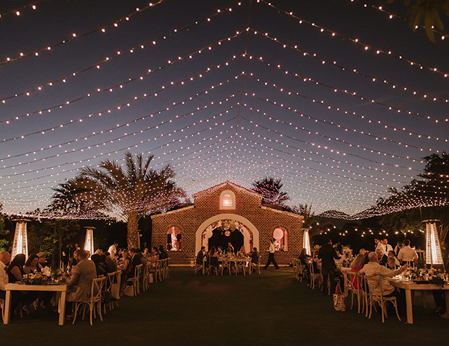 White and Gold Wedding at Flora Farms in Cabo