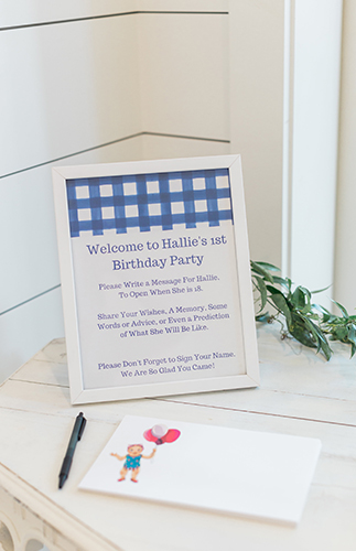 Gingham Picnic Inspired First Birthday Party