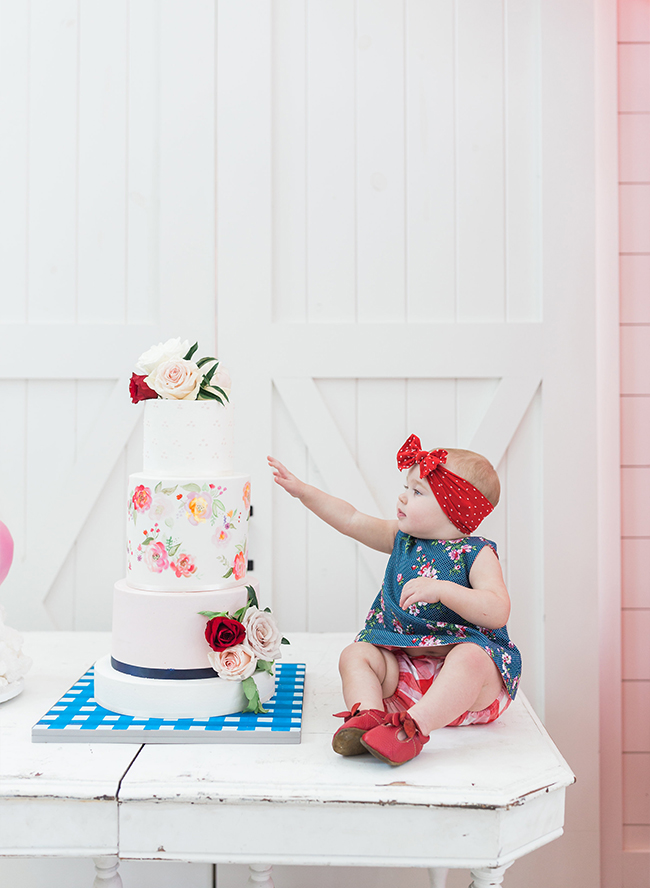 Gingham Picnic Inspired First Birthday Party